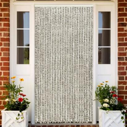 Perdea insecte, gri deschis & gri închis, 100x220 cm, chenille GartenMobel Dekor