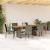 Set mobilier de grădină cu perne, 7 piese, gri, poliratan GartenMobel Dekor