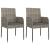 Set mobilier grădină cu perne, 9 piese, gri, poliratan GartenMobel Dekor