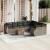 Set canapele de grădină, 9 piese, cu perne, gri, poliratan GartenMobel Dekor