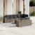 Set canapele de grădină, 9 piese, cu perne, gri, poliratan GartenMobel Dekor