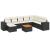 Set mobilier de grădină cu perne, 9 piese, negru, poliratan GartenMobel Dekor