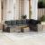 Set canapele de grădină, 9 piese, cu perne, gri, poliratan GartenMobel Dekor