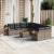Set canapele de grădină, 9 piese, cu perne, gri, poliratan GartenMobel Dekor
