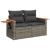 Set mobilier grădină cu perne, 6 piese, gri, poliratan GartenMobel Dekor