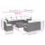 Set mobilier de grădină cu perne, 9 piese, negru, poliratan GartenMobel Dekor