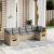 Set canapele de grădină, 7 piese, cu perne, bej, poliratan GartenMobel Dekor