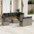 Set canapele de grădină, 9 piese, cu perne, gri, poliratan GartenMobel Dekor