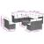 Set canapele de grădină, 12 piese, cu perne, negru, poliratan GartenMobel Dekor
