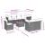 Set mobilier de grădină cu perne, 9 piese, negru, poliratan GartenMobel Dekor