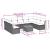 Set canapele de grădină cu perne, 10 piese, negru, poliratan GartenMobel Dekor
