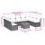 Set canapele de grădină cu perne, 10 piese, negru, poliratan GartenMobel Dekor
