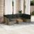 Set mobilier de grădină cu perne, 10 piese, gri, poliratan GartenMobel Dekor