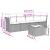 Set mobilier de grădină cu perne, 5 piese, negru, poliratan GartenMobel Dekor
