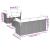 Set mobilier de grădină cu perne, 6 piese, negru, poliratan GartenMobel Dekor