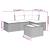 Set mobilier de grădină cu perne, 5 piese, negru, poliratan GartenMobel Dekor