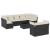 Set canapele de grădină cu perne, 10 piese, negru, poliratan GartenMobel Dekor