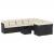 Set canapele de grădină cu perne, 10 piese, negru, poliratan GartenMobel Dekor