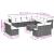 Set mobilier de grădină cu perne, 13 piese, negru, poliratan GartenMobel Dekor
