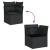 Set mobilier de grădină cu perne, 13 piese, negru, poliratan GartenMobel Dekor
