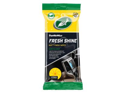 Servetele curatare Interior Mat - Turtle Wax Fresh Shine Matt pentru curatarea plasticului interior - Pachet de 24 Bucati AutoDrive ProParts