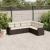 Set canapele de grădină cu perne, 6 piese, maro, poliratan GartenMobel Dekor