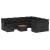 Set canapele de grădină cu perne, 11 piese, negru, poliratan GartenMobel Dekor