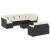 Set canapele de grădină cu perne, 10 piese, negru, poliratan GartenMobel Dekor