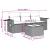 Set mobilier de grădină cu perne, 4 piese, negru, poliratan GartenMobel Dekor