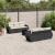 Set canapele de grădină cu perne, 7 piese, negru, poliratan GartenMobel Dekor