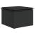 Set canapele de grădină cu perne, 7 piese, negru, poliratan GartenMobel Dekor