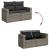 Set canapele de grădină, 7 piese, cu perne, gri, poliratan GartenMobel Dekor