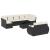 Set canapele de grădină cu perne, 10 piese, negru, poliratan GartenMobel Dekor
