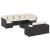 Set canapele de grădină cu perne, 10 piese, negru, poliratan GartenMobel Dekor