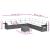 Set canapele de grădină cu perne, 10 piese, negru, poliratan GartenMobel Dekor