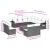 Set canapele de grădină, 12 piese, cu perne, negru, poliratan GartenMobel Dekor