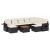 Set canapele de grădină cu perne, 10 piese, negru, poliratan GartenMobel Dekor