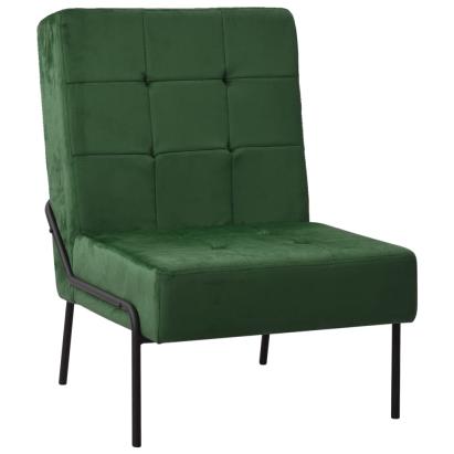 Scaun de relaxare, verde închis, 65x79x87 cm, catifea GartenMobel Dekor