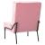 Scaun de relaxare, roz, 65x79x87 cm, catifea GartenMobel Dekor