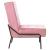 Scaun de relaxare, roz, 65x79x87 cm, catifea GartenMobel Dekor