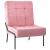 Scaun de relaxare, roz, 65x79x87 cm, catifea GartenMobel Dekor