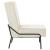 Scaun de relaxare, 65x79x87 cm, alb crem, catifea GartenMobel Dekor