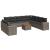 Set canapele de grădină cu perne, 11 piese, gri, poliratan GartenMobel Dekor