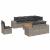 Set canapele de grădină, 9 piese, cu perne, gri, poliratan GartenMobel Dekor
