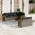 Set canapele de grădină, 7 piese, cu perne, gri, poliratan GartenMobel Dekor