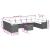 Set canapele de grădină cu perne, 11 piese, negru, poliratan GartenMobel Dekor