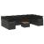 Set canapele de grădină cu perne, 11 piese, negru, poliratan GartenMobel Dekor