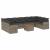 Set canapele de grădină cu perne, 11 piese, gri, poliratan GartenMobel Dekor