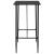 Set mobilier de bar, 5 piese, negru, plastic GartenMobel Dekor