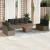 Set canapele de grădină, 9 piese, cu perne, gri, poliratan GartenMobel Dekor